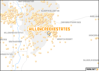 map of Willow Creek Estates