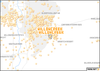 map of Willow Creek