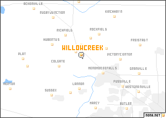 map of Willow Creek