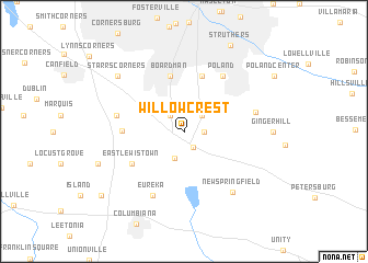 map of Willow Crest