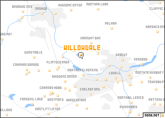 map of Willowdale