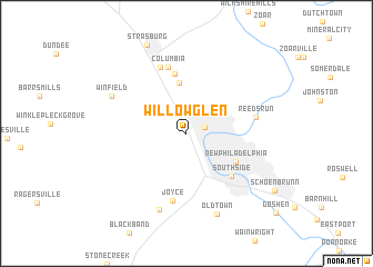 map of Willow Glen