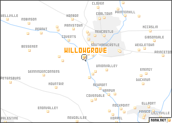 map of Willow Grove