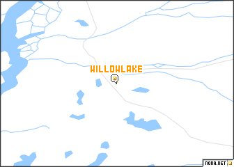 map of Willow Lake