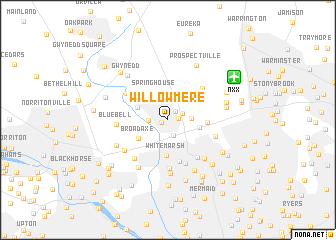 map of Willowmere