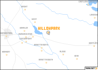map of Willow Park