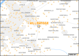 map of Willow Ridge