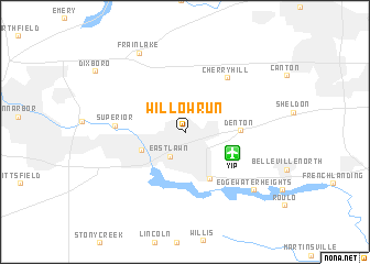 map of Willow Run