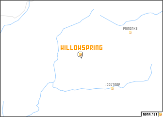 map of Willow Spring