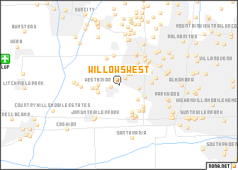 map of Willows West