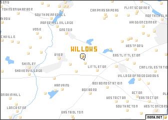 map of Willows