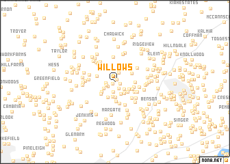 map of Willows