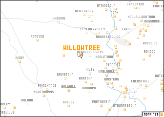 map of Willow Tree