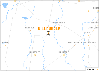 map of Willowvale