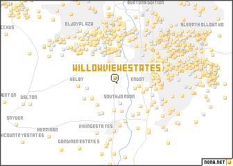 map of Willow View Estates