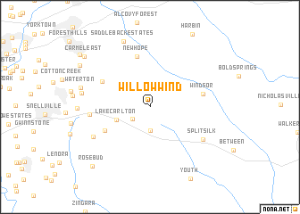 map of Willow Wind