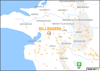 map of Willow Wood