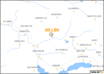 map of Willow