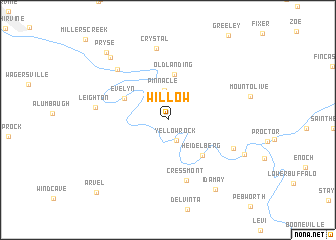 map of Willow