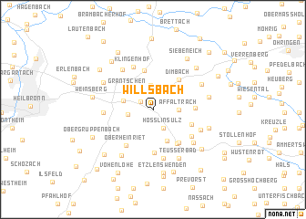 map of Willsbach