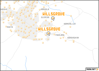 map of Willsgrove