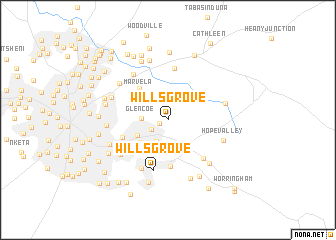 map of Willsgrove