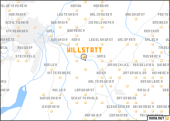 map of Willstätt