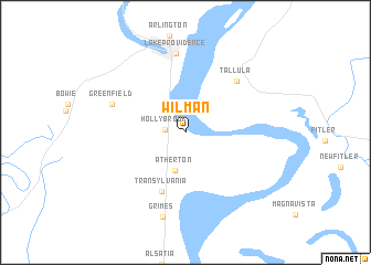 map of Wilman