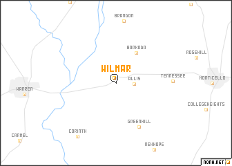 map of Wilmar