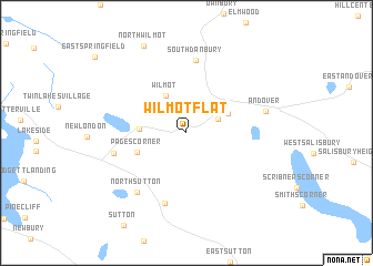 map of Wilmot Flat