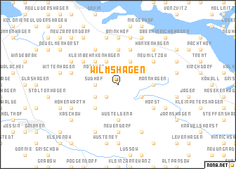 map of Wilmshagen