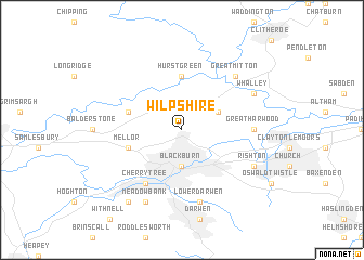 map of Wilpshire