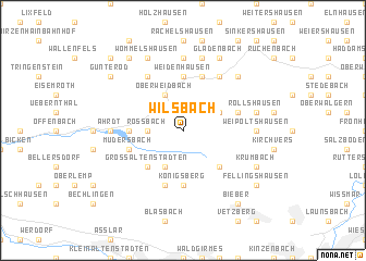 map of Wilsbach