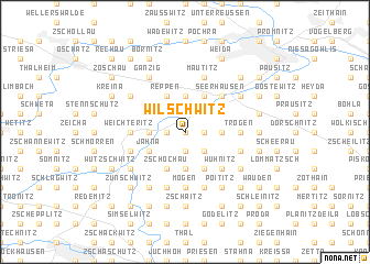 map of Wilschwitz