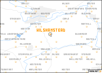 map of Wilshamstead