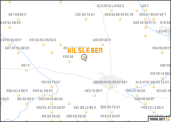 map of Wilsleben