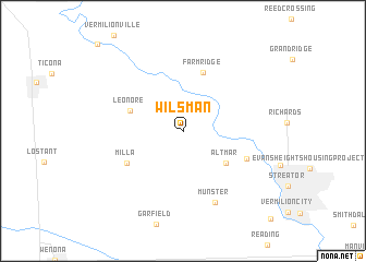 map of Wilsman