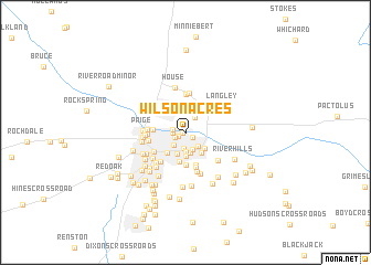 map of Wilson Acres