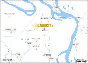 map of Wilson City