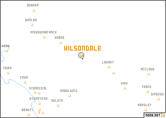 map of Wilsondale