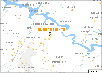 map of Wilson Heights