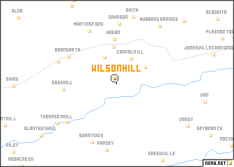 map of Wilson Hill