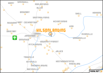 map of Wilson Landing