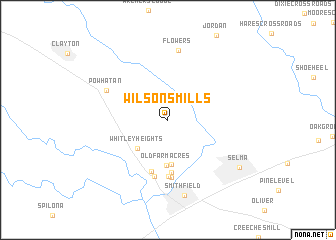 map of Wilsons Mills