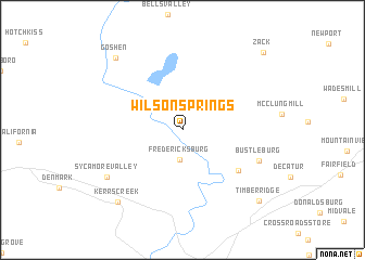 map of Wilson Springs