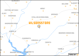 map of Wilsons Store