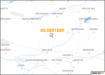 map of Wilsontown