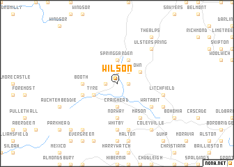 map of Wilson