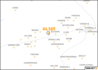 map of Wilson