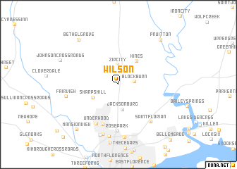 map of Wilson